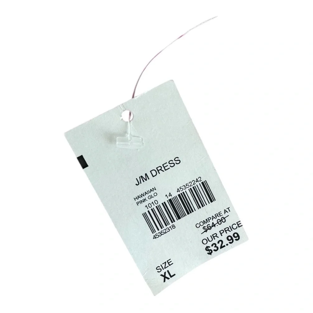 Pink Floral A-line Dress with Tie in front and flutter sleeve - Picture 4 of 4